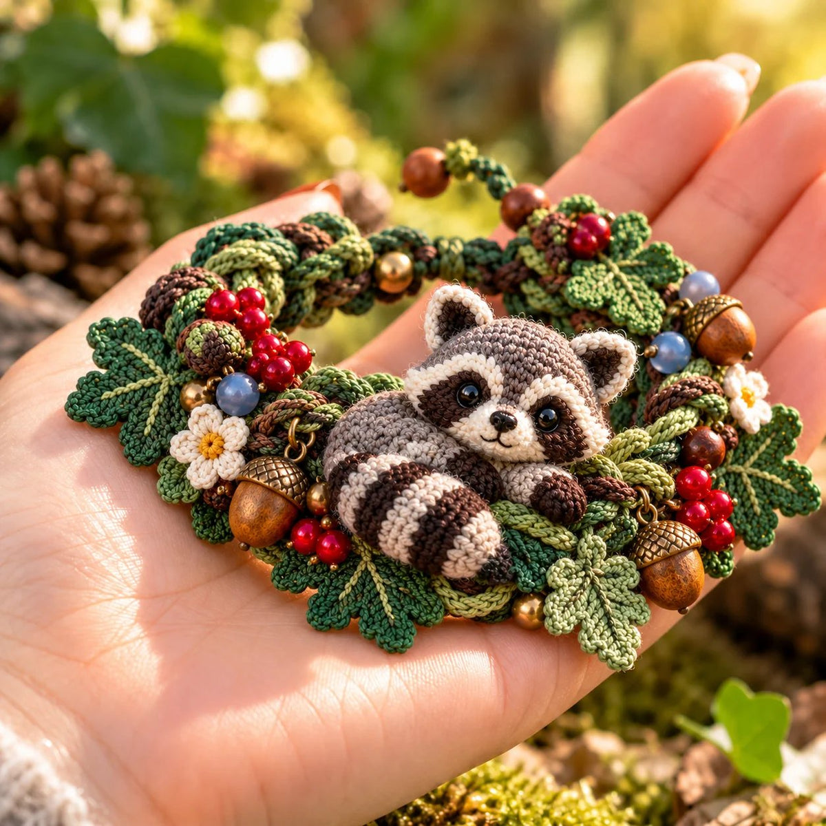 🔥Last Day 49% OFF - 🌿🧶 Woodland Wrist Friends™ – Handmade Crochet Animal Bracelet Collection