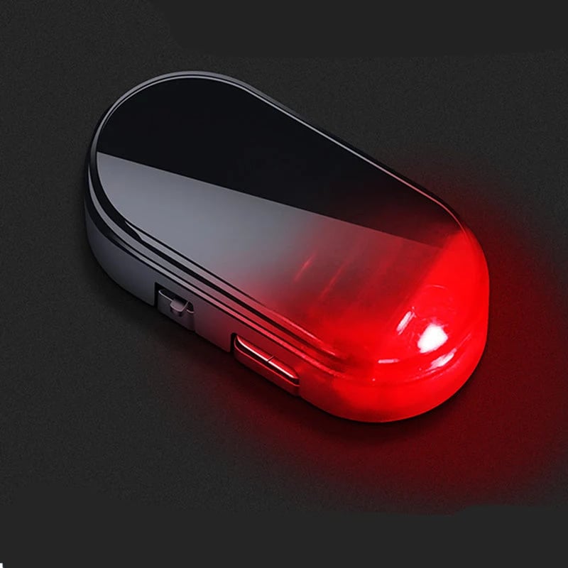 🚗 4-Pack Solar Car Security Warning Light – LED Theft Deterrent