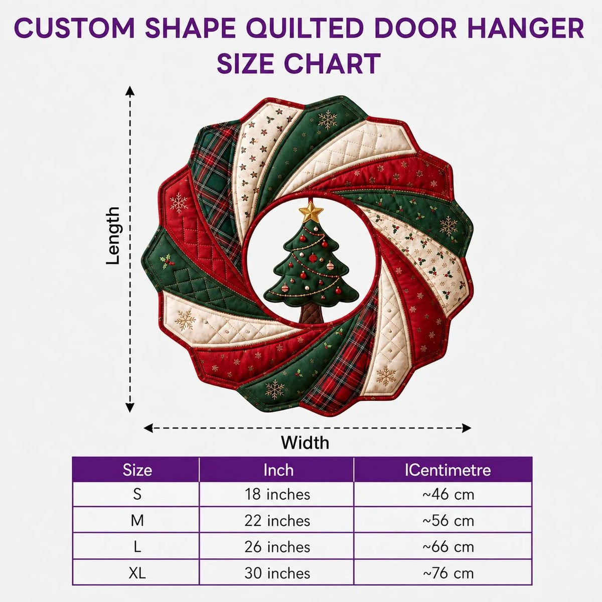 ⏰ LIMITED-TIME 49%OFF⏰🏡 Personalized Custom Die-Cut Quilted Fabric Door Hanger for Entryway & Porch 🎀