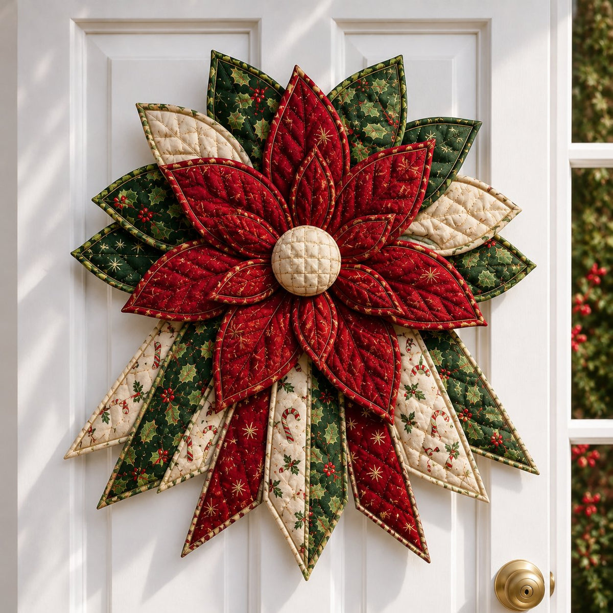 🎄 Oversized Christmas Quilted Door Hanger - DIY Sewing Kit
