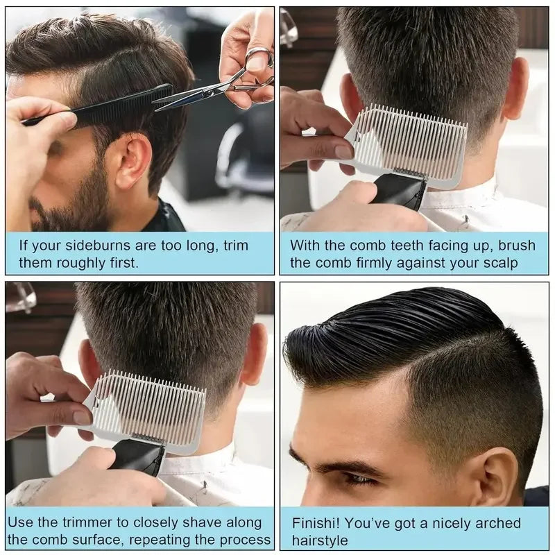 🔥 FINAL 50% OFF ✂️ 4-Piece Hair Cutting Guide Kit for Easier, More Controlled Trims