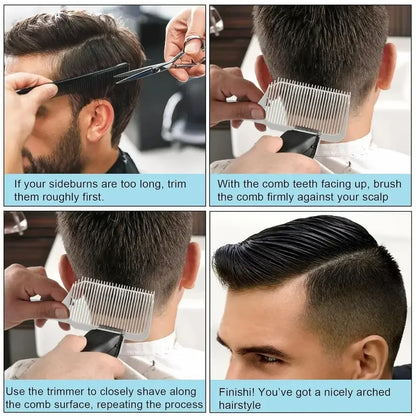 🔥 FINAL 50% OFF ✂️ 4-Piece Hair Cutting Guide Kit for Easier, More Controlled Trims