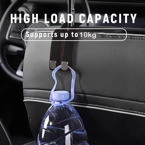 👜 50% OFF Double Car Headrest Hook 🚗 Turn Wasted Seat Space Into Extra Storage