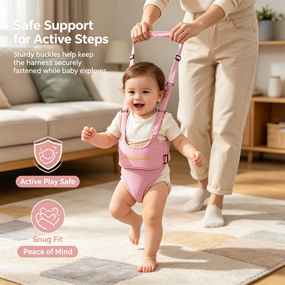 👼 50% OFF Limited Time 🚶 Baby Walking Assistant Harness – Safety Learning Walker Belt for Toddlers, Hands-Free Walking Support Helper