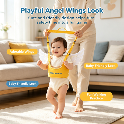 👼 50% OFF Limited Time 🚶 Baby Walking Assistant Harness – Safety Learning Walker Belt for Toddlers, Hands-Free Walking Support Helper