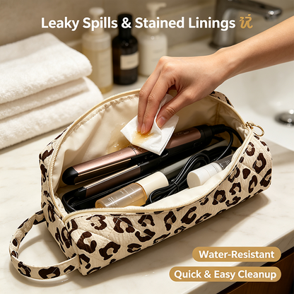 🔥 FINAL 50% OFF Quilted Multi‑Purpose Storage Bag, Portable Zipper Cosmetic Makeup Pouch 🎒