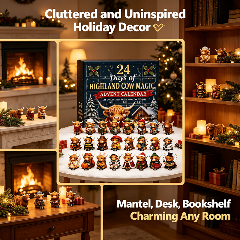 🎄 FINAL HOLIDAY OFFER — 50% OFF 24-Day Highland Cow Advent Calendar