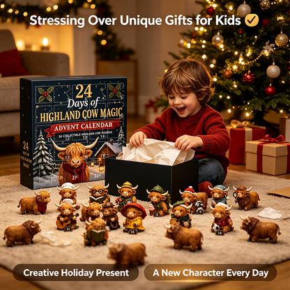 🎄 FINAL HOLIDAY OFFER — 50% OFF 24-Day Highland Cow Advent Calendar