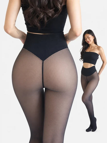 ❄️Magic Fleece-Lined Leggings with Compression Band & One-Seam Design✨