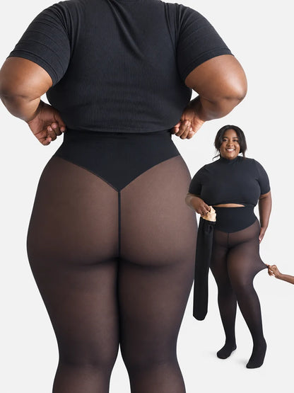 ❄️Magic Fleece-Lined Leggings with Compression Band & One-Seam Design✨