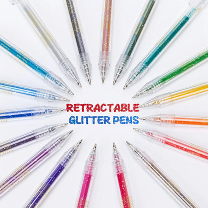 Finenolo Glitter Gel  Retractable 1.0mm Sparkle Set