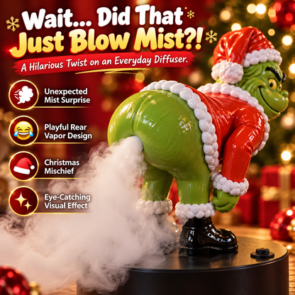 😂  Funny Christmas Mist Diffuser – Grinch-Inspired Holiday Decor🎄