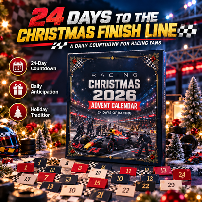 🏁 24-Day Racing Advent Calendar – Countdown to Christmas with Motorsport Surprises 🏎️🎁
