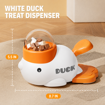 🐥 Interactive Duck Treat Dispenser Toy for Dogs & Cats