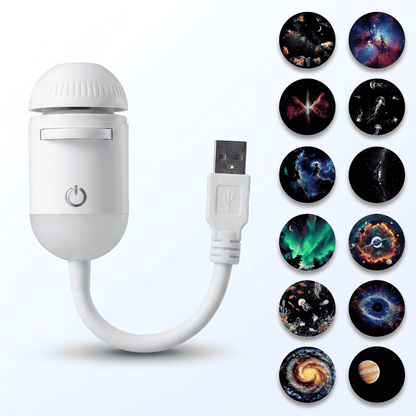 USB Galaxy Star Projector Night Light with Multiple Effects