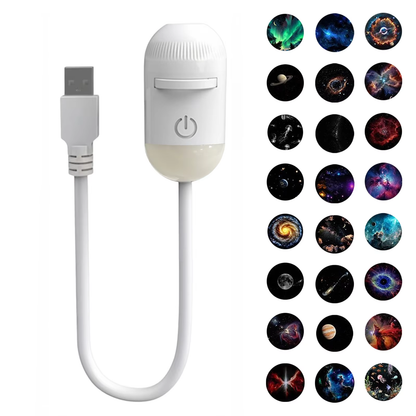 USB Galaxy Star Projector Night Light with Multiple Effects