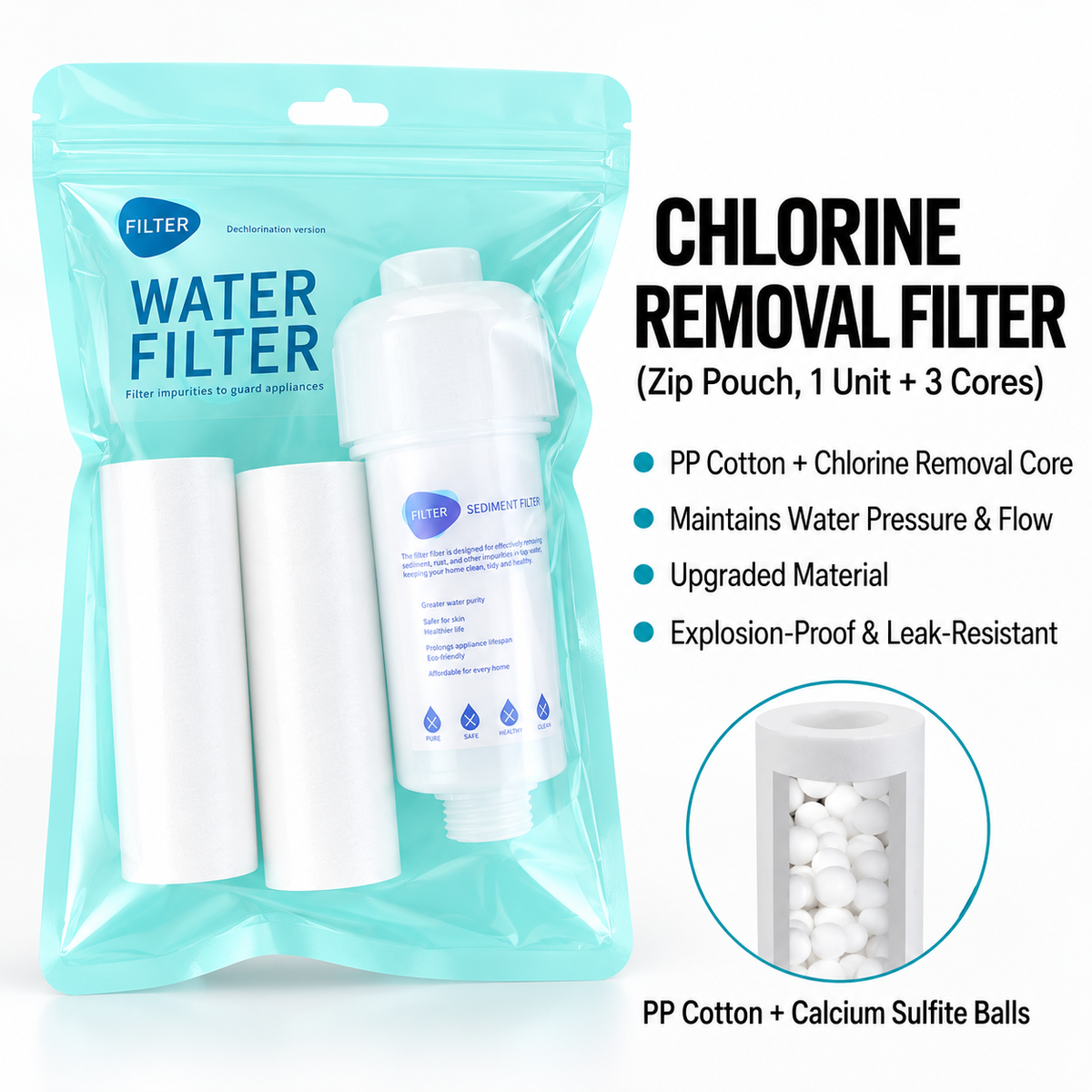 ✨ High-Flow Tap Water Sediment Filter | Tool-Free Inline Pipeline Purifier with Visual Clear Housing 🚰
