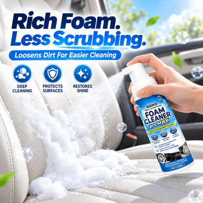 🚗 Car Interior Cleaning Kit – Multi-Purpose Foam Cleaner Spray Set for Leather, Seats & Dashboards ✨