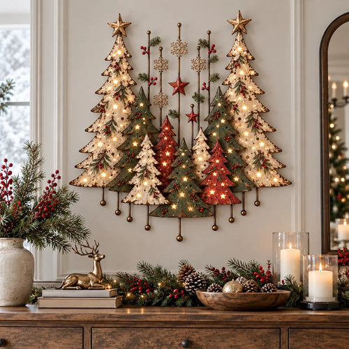 🔥Vintage Woodland Christmas Wall Decor