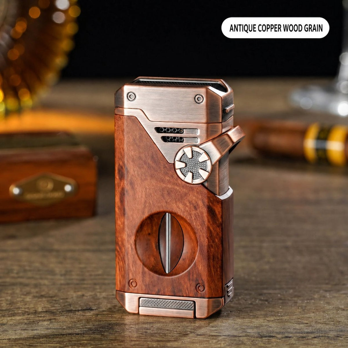 💯 Multifunctional Quad-Flame Lighter – Windproof & Refillable Butane Lighter