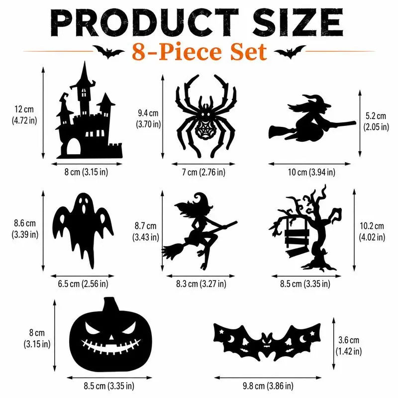 🎃👻 50% OFF! Halloween Glow in Dark Wall Stickers – Turn Blank Walls into a Spooky Glow Scene 👻🌙