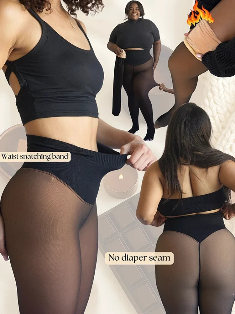 ❄️ 50% OFF Magic Fleece-Lined Leggings – Warm & Flattering