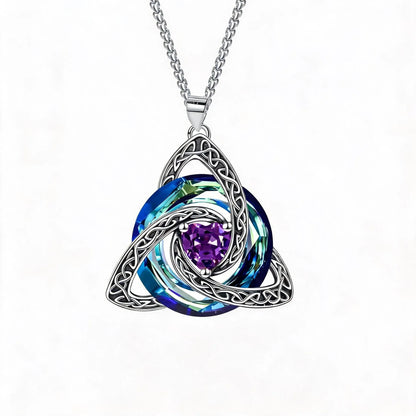 🍀 49% OFF Celtic Trinity Knot Birthstone Necklace 💎 Personalized Keepsake Gift
