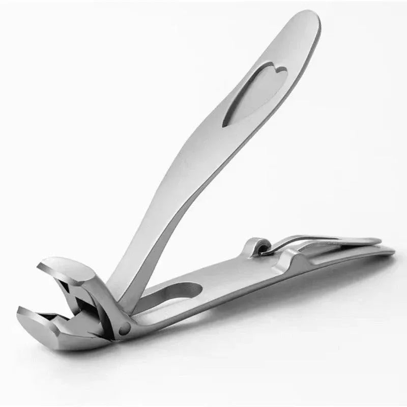 ✂️ Ergonomic Wide-Jaw Toenail Clipper with Anti-Splash Catcher for Thick Nails 🛡️