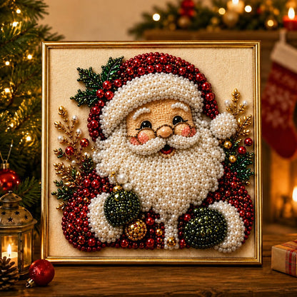 ✨ 3D Christmas Shimmering Pearl Art Diamond Painting DIY Craft Kit 🎄