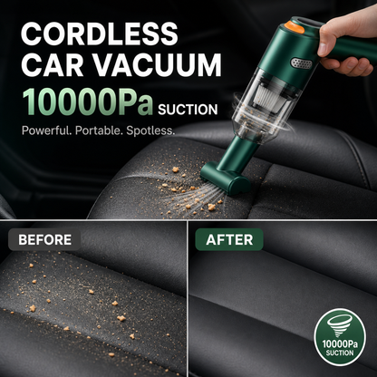 🚗 10,000Pa Cordless Handheld Car Vacuum Cleaner – Powerful Lightweight Rechargeable Vacuum for Car & Home