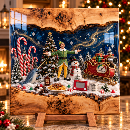 🎄 Christmas Kitchen Cutting Board ✨ Festive Holiday Display Decor