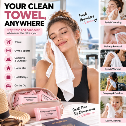 💧 45% OFF 30-Pack Compressed Towels – Just Add Water & Go