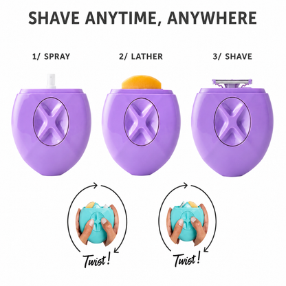 3-in-1 Women’s Hair Remover | Gentle Full Body Razor for Underarms, Bikini Area & Sensitive Skin