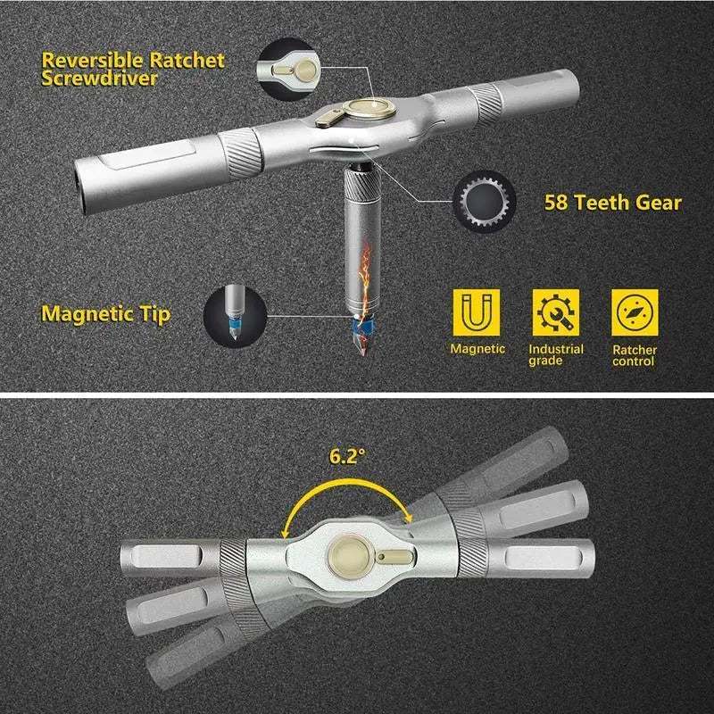 🔥 49% OFF 24-Bit S2 Ratcheting Screwdriver Set – One Kit for Everyday Repairs