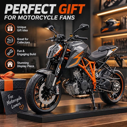 🏍️ 1:6 Scale Fuel-Powered Motorcycle DIY Model Kit - Engine Build ⛽