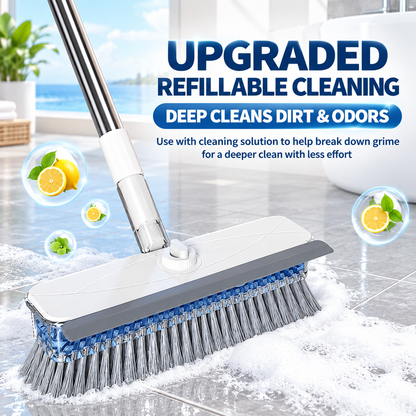 🔥 Long Handle Stiff Bristle Floor Scrub Brush – Deep Clean Bathroom Tiles & Floors