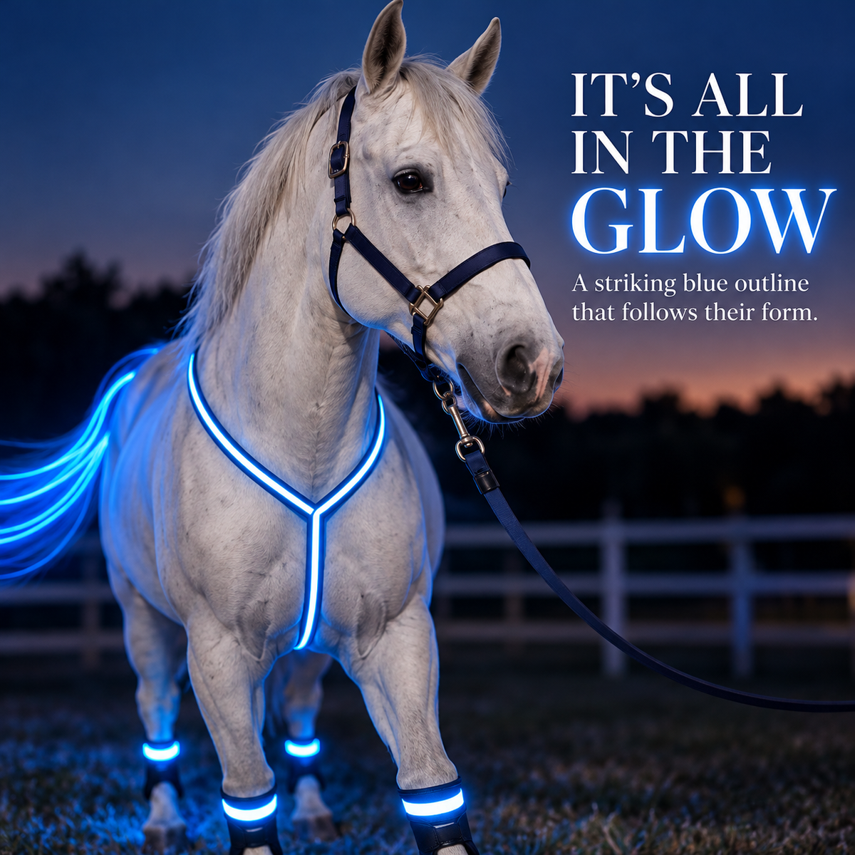 🐎 Multi-Color LED Horse Accessories ✨ Light-Up Equestrian Styling
