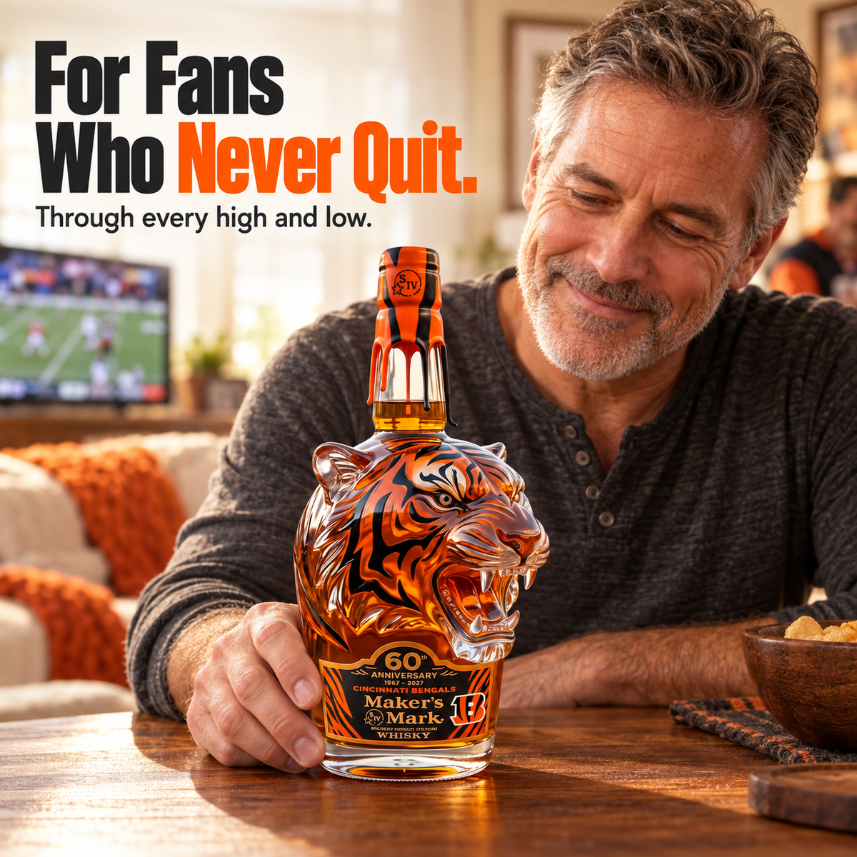 🐅 Bring the Roar Home 🔥 Orange & Black Collector’s Bottle