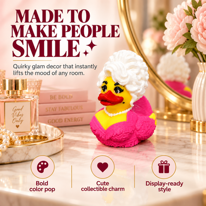 🔥 50% OFF 💋 Mini Glam Diva Duck Decor — Tiny Size, Big Personality