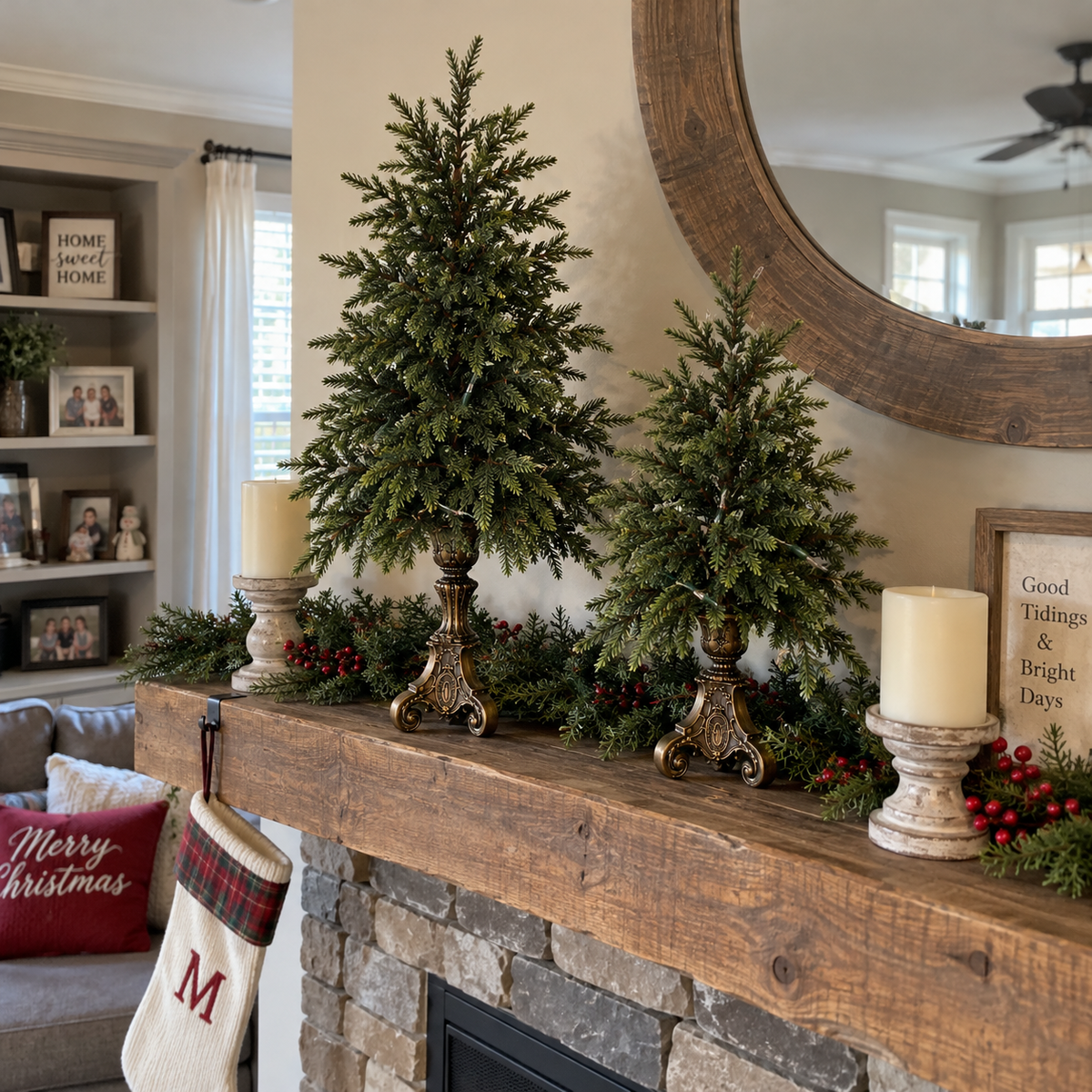 Vintage Tabletop Christmas Trees