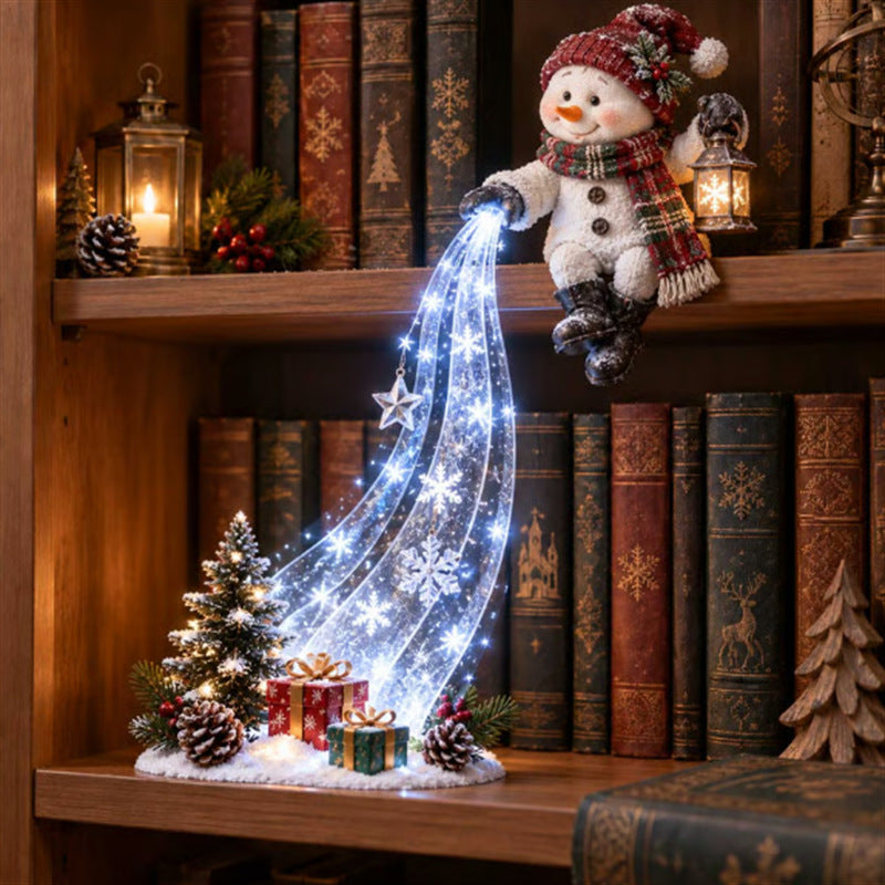 🎄 50% OFF Christmas Shelf Edge Lighted Scene Decor ✨ Create A Magical Holiday Corner At Home