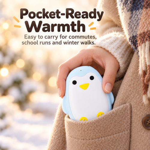 🐧 2PCS Cute Penguin Hand Warmer – Cozy Warmth for Chilly Days
