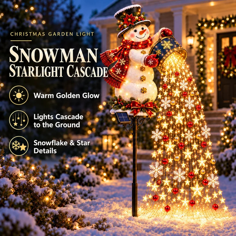 ⏰SAVE BIG 50% OFF ！⏰🎄Christmas Starlight Cascade – Solar LED Garden Stake Lights✨