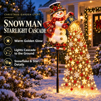 ⏰SAVE BIG 50% OFF ！⏰🎄Christmas Starlight Cascade – Solar LED Garden Stake Lights✨