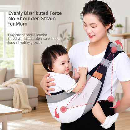 🔥 50% OFF 2PCS Breathable Mesh Baby Sling Carrier – Adjustable Comfort for Everyday Carrying