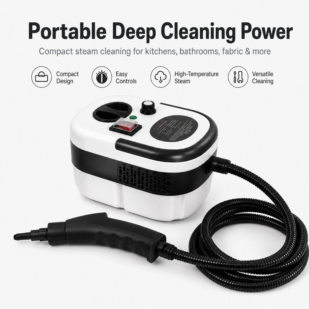 🔥 48% OFF Portable Steam Cleaner for Kitchen, Grout, Upholstery & Car Interiors