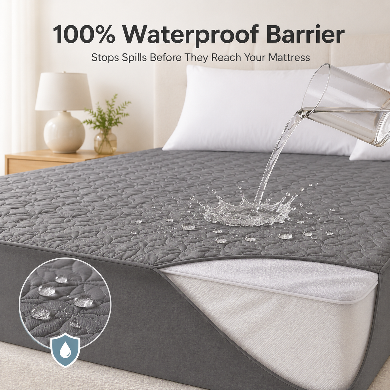 🔥 50% OFF Waterproof Mattress Protector – Soft, Quiet & Spill-Proof Protection