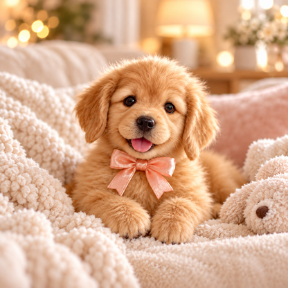 🎁Realistic Robotic Golden Retriever Puppy The Cutest Christmas Surprise✨