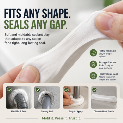 Moldable Sealant Clay – No-Tool Home Gap Sealing Putty