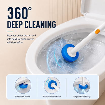 🚽✨ 50% OFF Wall-Mounted Disposable Toilet Brush 🧽 Fresh Head Every Clean
